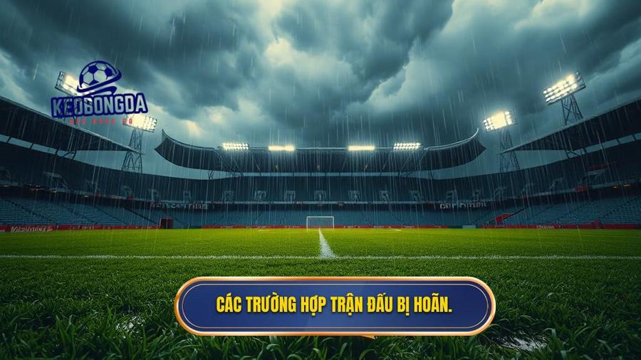 Các trường hợp trận đấu bị hoãn