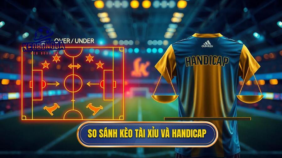 So sánh kèo Tài Xỉu và Handicap
