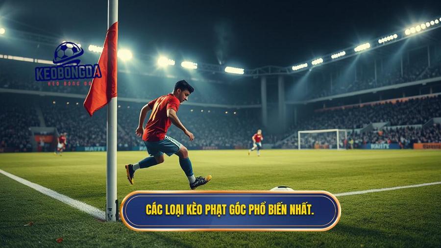 2. Các loại kèo phạt góc phổ biến nhất.