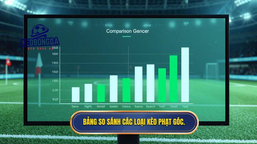 3. Bảng so sánh các loại kèo phạt góc.